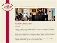 Tablet Screenshot of cafe-huttner.de